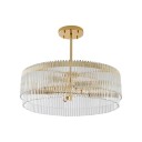 Ritz - Curved Glass Tubes Chandelier